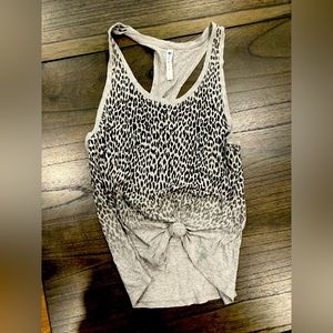 Fabletics Cheetah Print Tank Top Workout Athletic Size Large